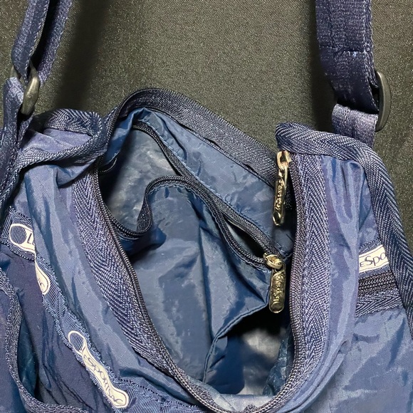 Vintage 90s LeSportsac Navy Crossbody Purse Lightweight - Picture 12 of 12